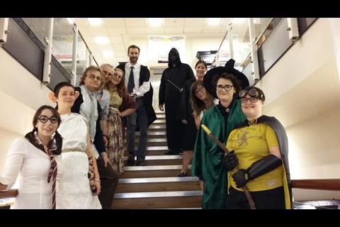 Waterstones sheffield got into the spirit